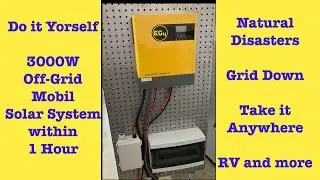 EG4 3kW Off-Grid System in 1 Hour! Grid Down, Natural Disaster