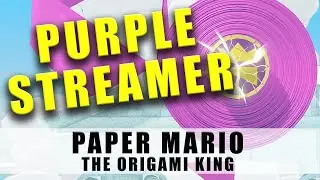 Paper Mario The Origami King Purple Streamer
