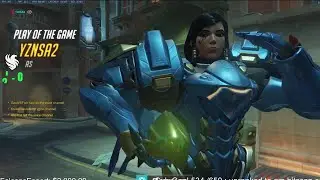 POTG! YZNSA INSANE NANO PHARAH GAMEPLAY OVERWATCH SEASON 27 TOP 500