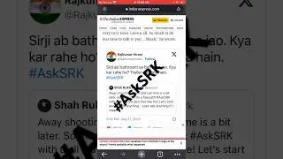 Shahrukh Khan&rsquo;s #asksrk session interrupted by Rajkumar Hirani #srk #shahrukhkhan #dunki #bollywood