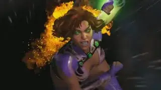Injustice 2: Starfire Combo Showcase Gameplay