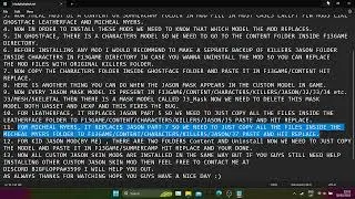 Friday The 13Th The Game How to install Custom Jason Skin Mods.