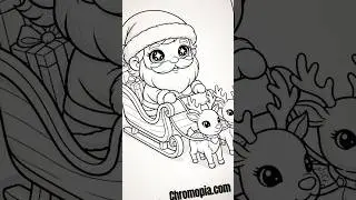 Christmas Sleigh ASMR Coloring 🛷🎁