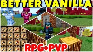 Better Vanilla - Best PVP/RpG Texture Pack For MCPE/Bedrock Edition | Hindi/English/Bhojpuri
