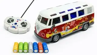 UNBOXING Retro RC Van and more toys  | Classic Remote Control Bus Toy