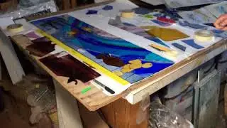 Helle Scharling - stained glass demo