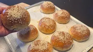 Brioche Burger Buns Recipe | Easy & Fluffy