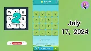 WordBrain 2 Nature Event Day 10 July 17, 2024 Solution