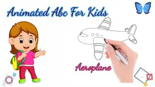Animated Sketching Abc | Kids Abc Song | Animated Cocomelon Cartoon | Minahil kids English