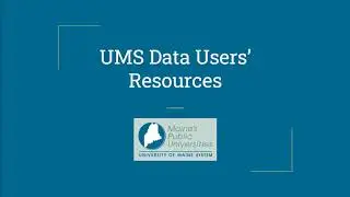 Data Users' Resources Orientation