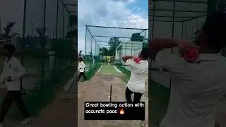 Left arm medium pacer with Great action 🔥☄️  #shorts #fastbowling #cricket