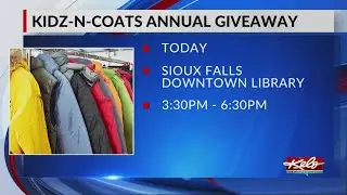 Free coat giveaway for kids in downtown Sioux Falls
