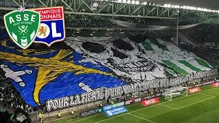ASSE-OL | Tifo, Ambiance, Fumigènes Supporters Saint Étienne vs olympique lyonnais