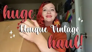HUGE Unique Vintage Haul (Unboxing + Try-On!) || Vintage Style