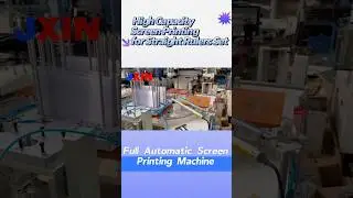 Fully Automatic Screen Printing Machine for Straight Ruler Set#autoscreenprinting#rulerprinting