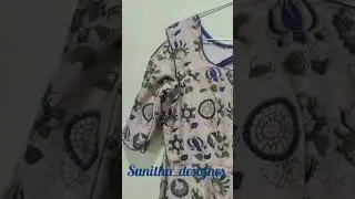 Kalamkari long frock in half white with blue green floral design #kalamkari#fashion#longfrock #frock