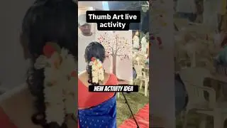 Thumb art live event in wedding and other function #music #treeart #thumbart #thumbpainting #paintin