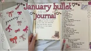 January bullet journal🌷♡|january setup with me🧸🥖.o○☆&deg;&bull;