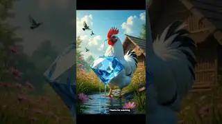 The diamond hen came out from egg #ai #shorts #chicken