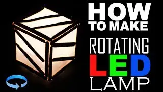 HOW To Make Rotating Led Lamp Easy Way - kasnox