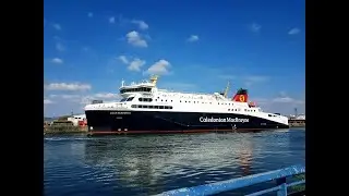 MV Loch Seaforth arriving at Greenock 2021