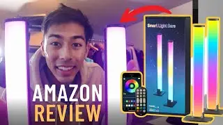 ambient desk lighting ✨ Smart RGB Light Bars from Amazon