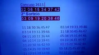 Duplasena, meus jogos feitos a partir da Frequecia dos numeros