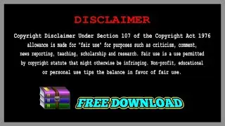 FREE DOWNLOAD❗️ - Copyright Disclaimer Under Section 107 of the Copyright Act 1976 ⱽ&sup2;