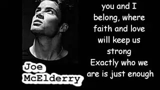 Joe McElderry - There's a place for us