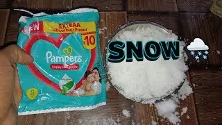 Diaper se #snow #expriment @DEARZEALBHAI #science