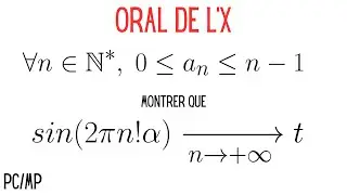 ORAL X/ENS - Décomposition en série factoriel