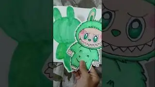 DIY labubu doll ❤️✨ #art #artscraft #labubu #drawing #crafts #artist #artandcraft