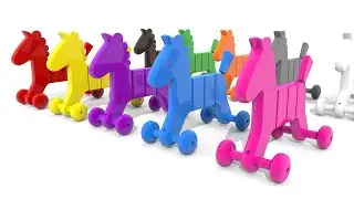 Learn Colours with Toy Horses