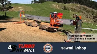Automated Warrior swing-blade Sawmill Demonstration