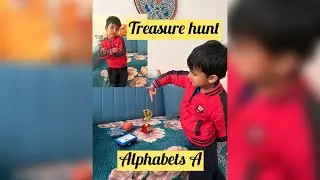 Treasure hunt🫰👊Alphabet A #hunter #alphabet #kidsfun #learningthroughplay 