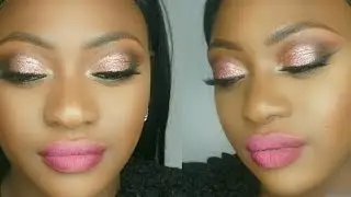 Glitter Smokey Eye Makeup Tutorial | EyeKandy Glitter| Colourpop Matte Lipstick