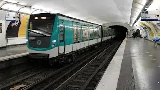 MF01 : Arr&ecirc;t &agrave; la station Philippe Auguste sur la ligne 2 du m&eacute;tro parisien