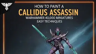 How to paint the Callidus Assassin 40k - paints listed in the description