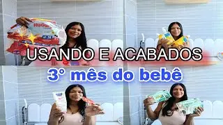 USADOS E ACABADOS DO BEBÊ| TUDO QUE MEU BEBÊ USOU NO 3° MÊS 💙 #maternidade #maternidadereal 