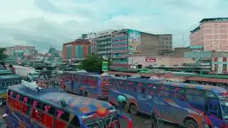 One shot of Nairobi from Kamukunji / country bus / wakulima market