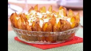 Descubra como preparar batatas rústicas com molho de queijo
