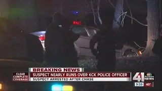 Man tries to run over KCK police officer