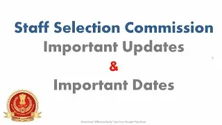 SSC Important Notice #ExamInformation #ImportantNotice #SSCAlert