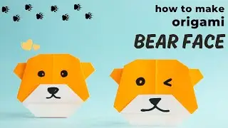 How to Make an Easy Origami Bear Face