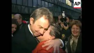 BOSNIA: SARAJEVO: BRITISH PRIME MINISTER TONY BLAIR VISIT