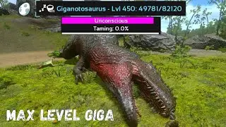 TRAPPING AND TAMMING GIGA MAXIMUM LEVEL |ARK SURVIVAL EVOLVED MOBILE