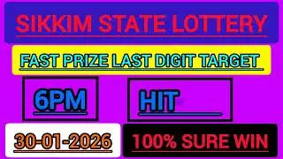 First Prize Last Digit Target Today 30/01/2026 Nagaland Lottery Sambad target number Lotter