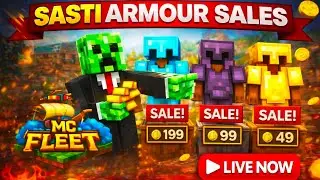 LIVE NOW 🔴 MC Fleet | Sabse Sasti Armour Sale 😱