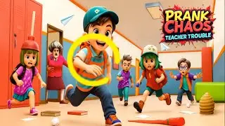 Prank Chaos: Teacher Trouble - Gameplay  - Miss T In School Prank (Android, iOS)