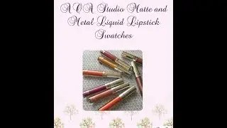 AOA Studio Matte and Metal Liquid Lipstick Swatches on Light Skin Tone